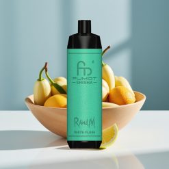 RandM Fumot Shisha 10000 Puffs 18ml 0.5% Nicotine Бяла светкавица