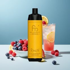 RandM Fumot Shisha 10000 Puffs 18ml Син Малинов Лимонада 850mAh Type-C