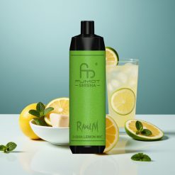 RandM Fumot Shisha 10000 Puffs LED Type-C Лимон Мента Шиша