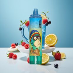 RandM Fumot Tornado 15000 Puffs 25ml 850mAh Mesh LCD Син Малина Лимонада Type-C