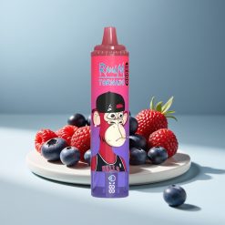 RandM Fumot Tornado 15000 Puffs 25ml 850mAh Type-C LCD Синьокисела малина