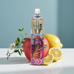 RandM Fumot Tornado 7000 Пуфове 14ML Червена Ябълка Лимон RGB Light Mesh Coil