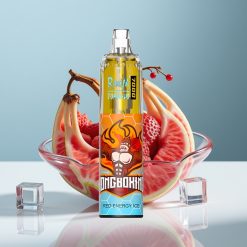 RandM Fumot Tornado 7000 Puffs 14ML 850MAH Mesh Coil Type-C RGB Air-Adjustable Червена Енергия Лед