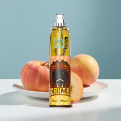 RandM Fumot Tornado 7000 Puffs 14ML Peach Mango Air-Adjustable Mesh Coil Type-C RGB