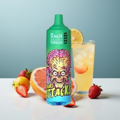 RandM Fumot Tornado 9000 Puffs Еднократна Vape Strawberry Lemonade