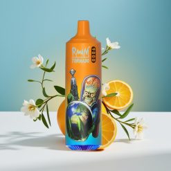 RandM Tornado 9000 Puffs 18 mL Mesh Coil RGB Display Портокалова сода