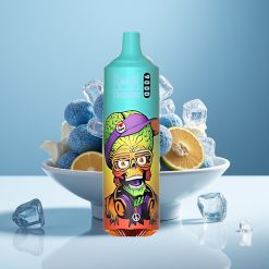 RandM Tornado 9000 Puffs 850mAh 18mL Mesh Coil RGB Display Синьо Вкусен Лед