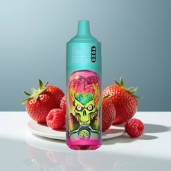 RandM Tornado 9000 Puffs 850mAh Rechargeable 18mL Ягода Малина Mesh RGB