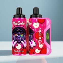 VapSolo VIKING 12000 Puffs 22ml Червена Ябълка Лед Еднократна Vape