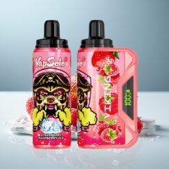 VapSolo VIKING 12000 Puffs 22ml Ягода Малина Лед Еднократна Vape Type-C