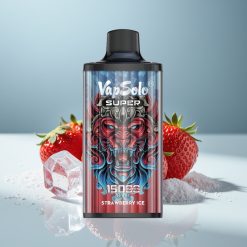 Vapsolo Super 15000 Puffs 40ml Strawberry Ice 850mah Type-C
