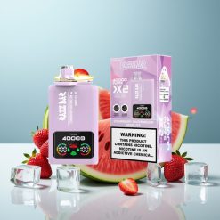 Razz Bar 40000 Puffs Power Screen Display 1.0Ω×2 Mesh Coil Ягода Диня & Грозде Лед