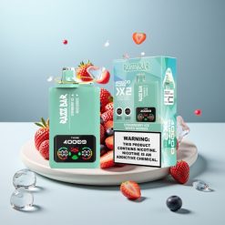 Razz Bar 40000 Puffs Еднократна Vape Екран, 1.0Ω×2, 650mAh, Ягоди & Сладолед