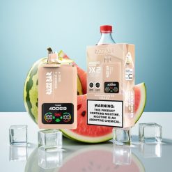 Razz Bar 40000 Puffs Еднократна Vape Диня Лед & Кола Лед с Power Screen Display, 1.0Ω×2 Mesh Coil