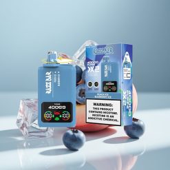 Razz Bar 40000 Puffs Еднократна Vape с ПРАСКОВ ЛЕД & БЛУБЕРИ ЛЕД, Power Screen Display, 650mAh