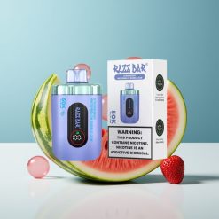Razz Bar 50K Puffs Еднократна Vape Ягода Диня Дъвка 1.0 Ohm Mesh 650mAh Type-C