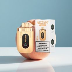 Razz Bar 50K Puffs Еднократна Vape Праскова Лед 1.0 Ohm Mesh Coil Type-C Rechargeable