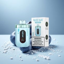 Razz Bar 50K Puffs Еднократна Vape 650mAh Type-C Blueberry Ice