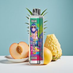 UWIN Crystal 10000 Puffs Праскова Манго Ананас RGB 18ml 650mAh Type-C