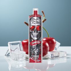 Uwin Shisha Hookah Crystal 20000 Puffs Cherry Ice 22ml Mesh Coil Type-C 650mAh
