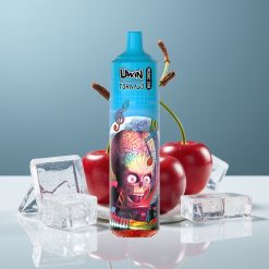 Uwin Tornado 35K Music Еднократна Vape Черешов Лед 35 000 пуфа 600mAh Type-C Mesh 1.0 Ohm